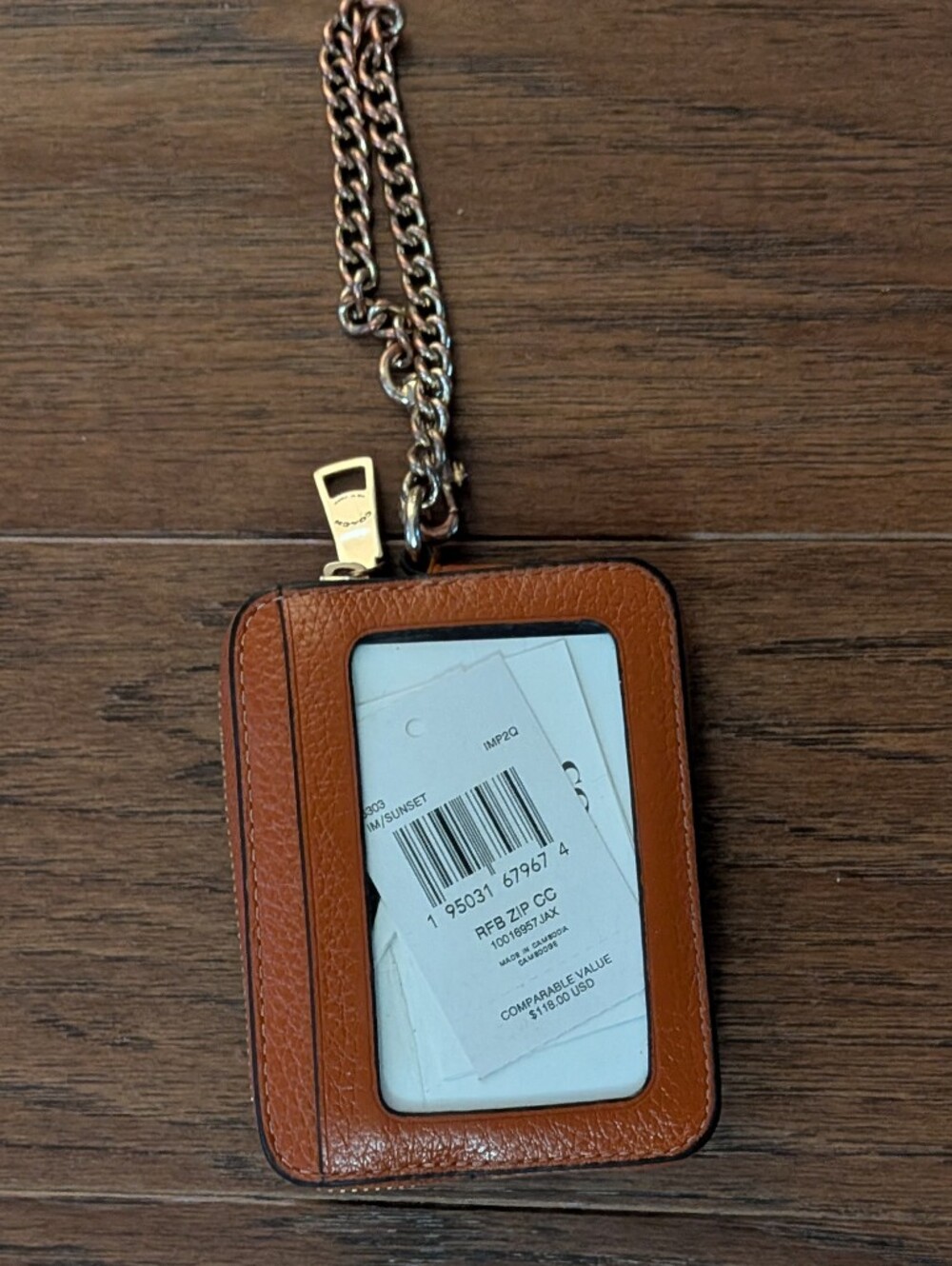 Coach Zip Card Case - Picture 2 of 8